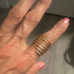 Elegant Gold Coil Ring